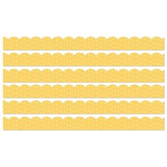 Grow Together Yellow with Painted Dots, 39 Ft Per Pack, 6 Packs