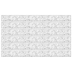 We Belong Black Dots Straight Borders Per Pack, 36 Feet Per Pack, 6 Packs