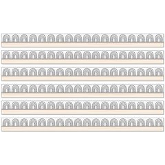 Creatively Inspired Rainbows Straight Borders, 36 Feet Per Pack, 6 Packs