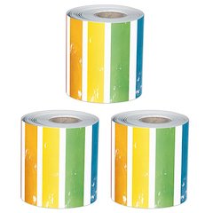 All Are Neighbors Stripes Rolled, 65 Feet Per Roll, Pack of 3