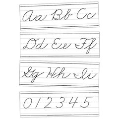 Farmhouse Alphabet Line: Cursive Bulletin Board Set