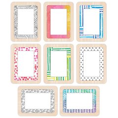 Creatively Inspired Frame Tags Cut-Outs, 36 Per Pack, 3 Packs