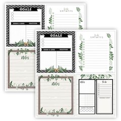Farmhouse Notepad Set, 4 Per Set, 2 Sets