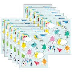 Happy Place Shape Stickers, 72 Per Pack, 12 Packs