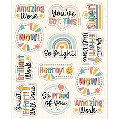 We Belong Motivators Shape Stickers, 72 Per Pack, 12 Packs