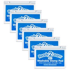Washable Stamp Pad - Blue - Pack of 6