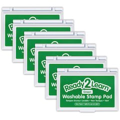 Washable Stamp Pad - Green - Pack of 6