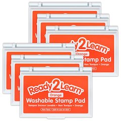 Washable Stamp Pad - Orange - Pack of 6