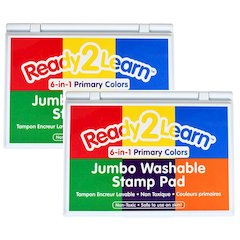Jumbo Washable Stamp Pad - 6-in-1 - Pack of 2