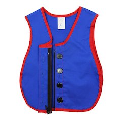 MANUAL DEXTERITY BUTTON ZIPPER VEST