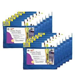 Magnetic Whiteboard Pouch, 8 x 6-3/4 Inches, Blue, Pack of 12