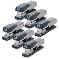 Executive Half Strip Metal Stapler, Pack of 6