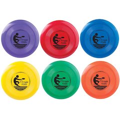 Plastic Disc, 125g, Assorted Colors, Pack of 6