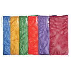 Mesh Equipment Bag, 24" x 48", Assorted Colors, Pack of 6