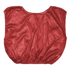 VEST ADULT PRACTICE SCRIMMAGE RED 12 COUNT