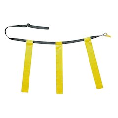 TRIPLE FLAG FOOTBALL SET YELLOW 12 PK YOUTH SIZE 25-31IN