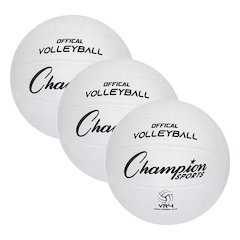 Rubber Volleyball, Official Size, Pack of 3