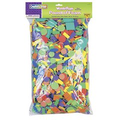 POUND OF FOAM ASSTD SHAPES COLORS AND SIZES