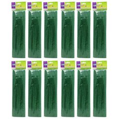 Regular Stems, Dark Green, 12" x 4 mm, 100 Per Pack, 12 Packs