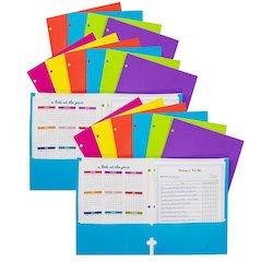 2-Pocket Laminated Paper Portfolios, Pack of 18
