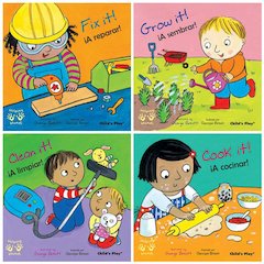 Helping Hands/Manos Amigas Bilingual Books, Set of 4