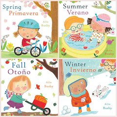 Seasons/Estaciones Bilingual English/Spanish Books, Set of 4