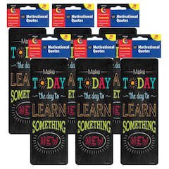 Chalk It Up! Motivational Quotes Bookmarks, 30 Per Pack, 6 Packs