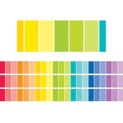 Rainbow Paint Chip EZ Border, 48 Feet Per Pack, 3 Packs