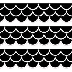 Black Scallops EZ Border, 48 Feet Per Pack, 3 Packs