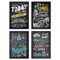 Colorful Inspiration Inspire U 4-Poster Pack