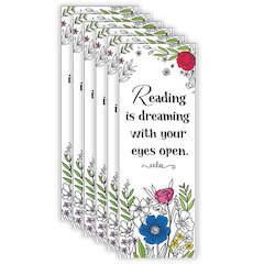 Bright Blooms Bookmark, 30 Per Pack, 6 Packs