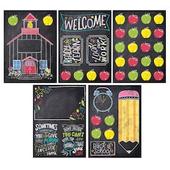 Chalk It Up! School Time Fun Bulletin Board Set