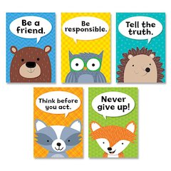 Woodland Friends Character Traits Inspire U 5-Poster Pack