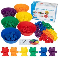 Counting Bears with Matching Bowls - 68pc Set