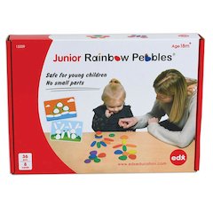 Rainbow Pebbles Activity Set - Junior - 36 Pebbles + 16 Activities - Ages 18m+
