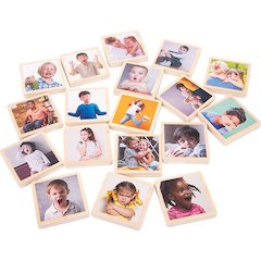 My Emotions Wooden Tiles - Set of 18