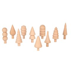 Woodland Trees Set - Set of 10 - Wooden Trees for Kids