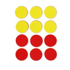 Magnetic Two Color Counters Foam, Set Of 200