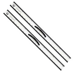 Magnetic Dry Erase Straight Edge - 24" - Pack of 2