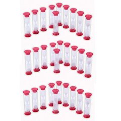 Sand Timers - 1 Minute - 10 Per Pack - 3 Packs