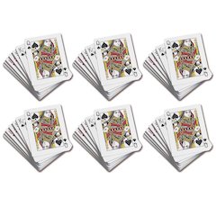 Standard Playing Cards - 52 Per Set - 6 Sets