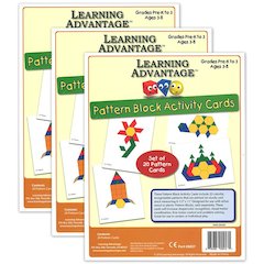 Pattern Block Activity Cards - 20 Per Set - 3 Sets