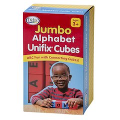 Jumbo Alphabet Unifix Cubes, Set of 30