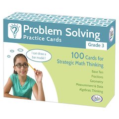 Problem Solving Practice Cards, Grade 3