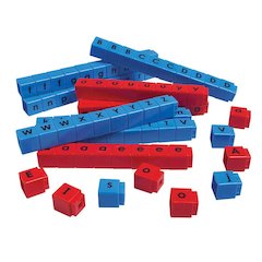 UNIFIX LETTER CUBES SET OF 90