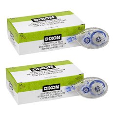 Correction Tape, 1 Line, 10 Per Pack, 2 Packs