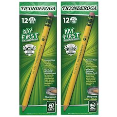 My First Primary Size No. 2 Pencils with Eraser, 12 Per Box, 2 Boxes