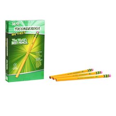 My First Ticonderoga Pencil with Eraser, 36 Count