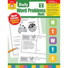 Daily Word Problems Math, Grade 6