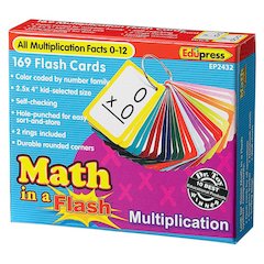 MATH IN A FLASH MULTIPLICATION FLASH CARDS